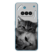 Чехол с рисунком кот на Nothing Phone (3a) (Пара котов)