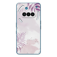 Чохол з квітковим принтом на Нотінг Фон (3а) (Фіолетове листя)