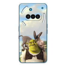 Чохол з мультфільмом Шрек на Nothing Phone (3a) – Шрек і осел