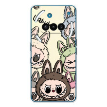 Чехол с Лабубу на Nothing Phone (3a) (Коллаж Лабубу)