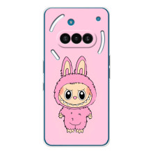 Чехол с Лабубу на Nothing Phone (3a) (Розовый Лабубу)