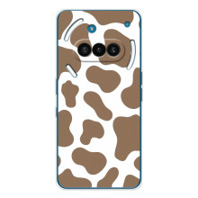 Чохол з принтом корови на Нотінг Фон (3а) – Коричневий принт
