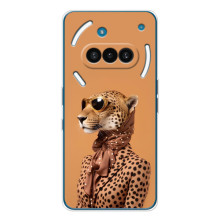 Чехол с принтом стильные животные для Натинг Фон (3а) (Стильный леопард)