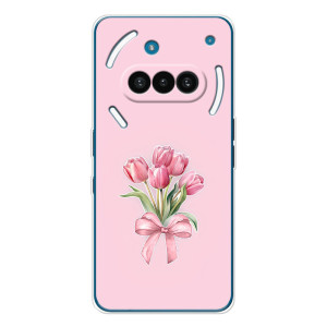 Чехол с розовым рисунком для Nothing Phone (3a)