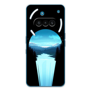 Летний Чехол на Nothing Phone (3a) – Синий Водопад