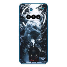 Новогодние, Праздничные Чехлы для Nothing Phone (3a) - 2024 год (Зимний поезд)