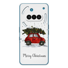 Рождественские, Праздничные Чехлы для Натинг Фон (3а) (Машина с елкой)