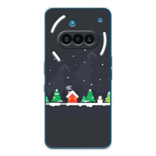 Силіконовий бампер на різдво для Nothing Phone (3a) (Місто зимове)