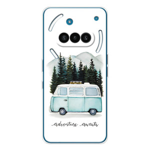 Силиконовый бампер с картинкой машины на Nothing Phone (3a) – Домик на колесах