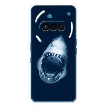 Силіконовий бампер з картинкою звірів для Nothing Phone (3a) (Пащу Акули)