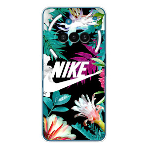 Силіконовый Чохол на Nothing Phone (3a) з картинкою НАЙК – Квітковий Nike