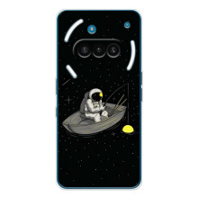 Силіконовый Чохол з принтом "Космонавти" на Nothing Phone (3a) – Космонавт на рибалці