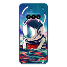 Силіконовый Чохол з принтом "Космонавти" на Nothing Phone (3a) – Космонавт у воді