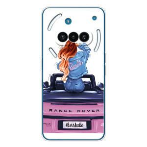 Силиконовый Чехол на Nothing Phone (3a) с картинкой Стильных Девушек – Девушка на машине