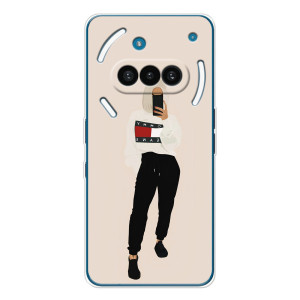 Силиконовый Чехол на Nothing Phone (3a) с картинкой Стильных Девушек – Стильная