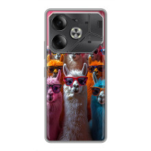 Чехол с принтом стильные животные для -Ничего Телефон 4а Про 
 – Ламы в очках