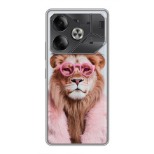 Чехол с принтом стильные животные для -Ничего Телефон 4а Про 
 – Лев в очках