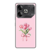 Чехол с розовым рисунком для Nothing Phone (4a) Pro – Букет цветов