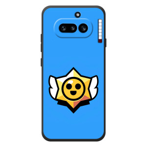 Бампер (ТПУ) с принтом Brawl Stars на : Нитьинг Фоне (4а) 
 (Значок)