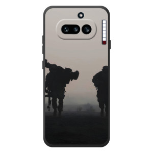 Чехлы на военную тематику для Nothing Phone (4a) – Бой солдат