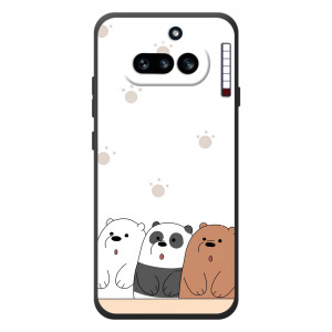 Чехлы с изображением разных животных для Nothing Phone (4a) (Удивленные медвеженки)