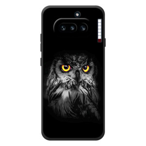 Чехлы с принтом СОВЫ для Nothing Phone (4a) – Сова на чёрном