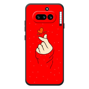Чехлы (Знак сердечка) на Nothing Phone (4a) – Сердце на красном