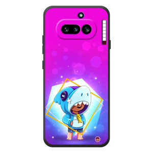 Чехол Бравл Старс для Nothing Phone (4a) – Леон в костюме Акулы