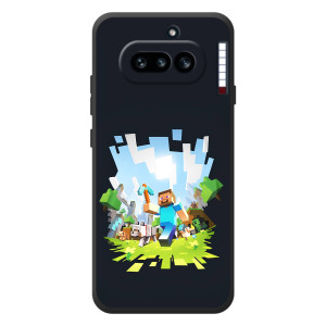 Чехол Майнкрафт на Nothing Phone (4a) (AlphaPrint) Minecraft