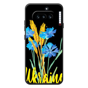 Чехол на Nothing Phone (4a) Украинский дизайн (Ukraine в цветочках)