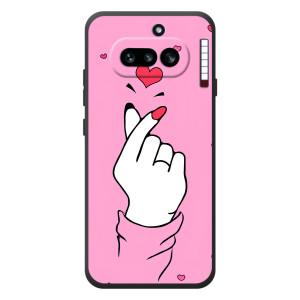 Чехол с принтом для Nothing Phone (4a) (AlphaPrint - Знак сердечка)