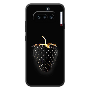 Чехол с изображением  вкусной еды для Nothing Phone (4a) – Чёрная клубника