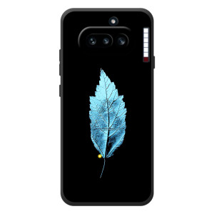 Чохол з картинками на чорному фоні для Nothing Phone (4a) – Листя