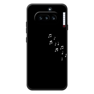 Чохол з картинками на чорному фоні для Nothing Phone (4a) – Ноти