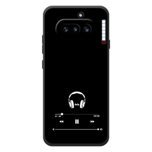 Чохол з картинками на чорному фоні для Nothing Phone (4a) – Плеєр