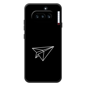 Чохол з картинками на чорному фоні для Nothing Phone (4a) – Літак