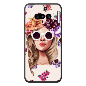 Чехол с картинкой Модные Девчонки Nothing Phone (4a) (Девушка в очках)