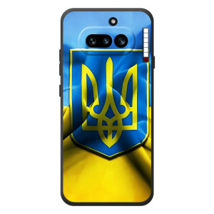 Чехол с картинкой (Патриотический ГЕРБ) на Nothing Phone (4a) (Герб и Флаг Украины)
