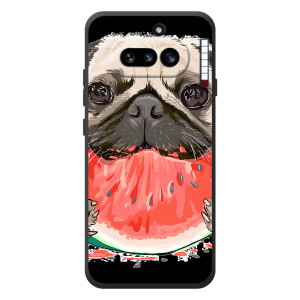 Чехол (ТПУ) Милые собачки для Nothing Phone (4a) (Смешной Мопс)