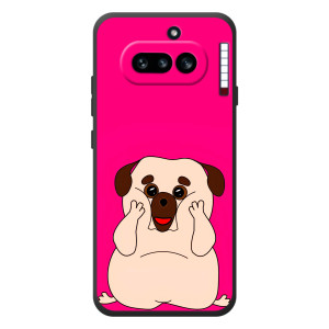 Чехол (ТПУ) Милые собачки для Nothing Phone (4a) (Веселый Мопсик)