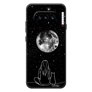 Чехол с рисунком кот на Nothing Phone (4a)
