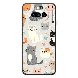 Чехол с рисунком кот на Nothing Phone (4a)