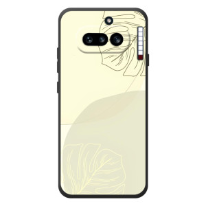 Чехол цветочный дизайн для Nothing Phone (4a) (Зелёный фон)