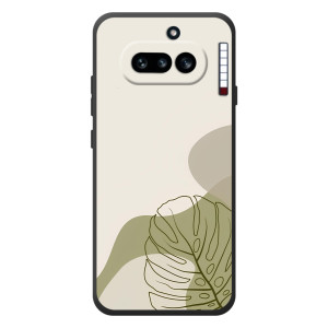Силиконовый чехол с принтом в цветах на Nothing Phone (4a)