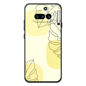 Силиконовый чехол с принтом в цветах на Nothing Phone (4a)