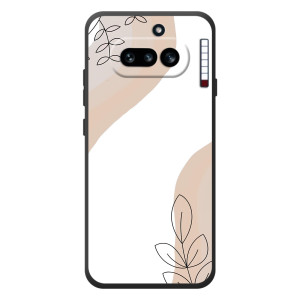 Силиконовый чехол с принтом в цветах на Nothing Phone (4a)