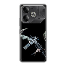 Чехол с украинским воином на Nothing Phone (4a) – Украинский снайпер