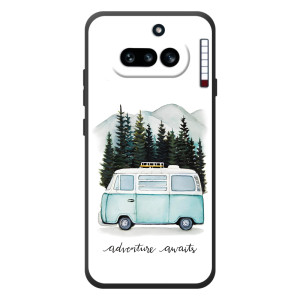 Силиконовый бампер с картинкой машины на Nothing Phone (4a) – Домик на колесах