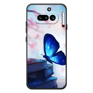 Силиконовый бампер с картинкой животных для Nothing Phone (4a) (Бабочка синяя)
