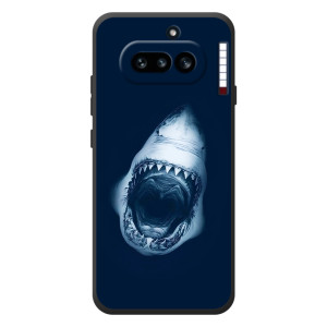 Силиконовый бампер с картинкой животных для Nothing Phone (4a) (Пасть Акулы)